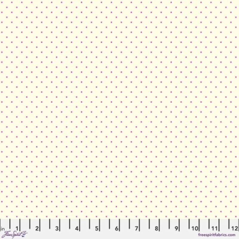 Tiny Dots Cosmic Ivory Purple Tula Pink Free Spirit Cotton Fabric
