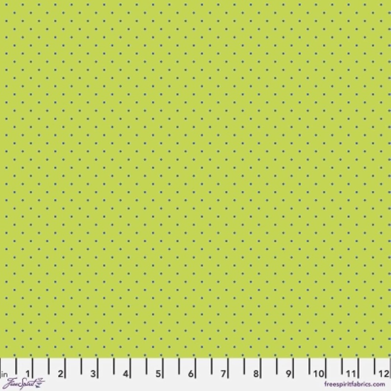 Tiny Dots Meadow green Tula Pink Free Spirit Cotton Fabric
