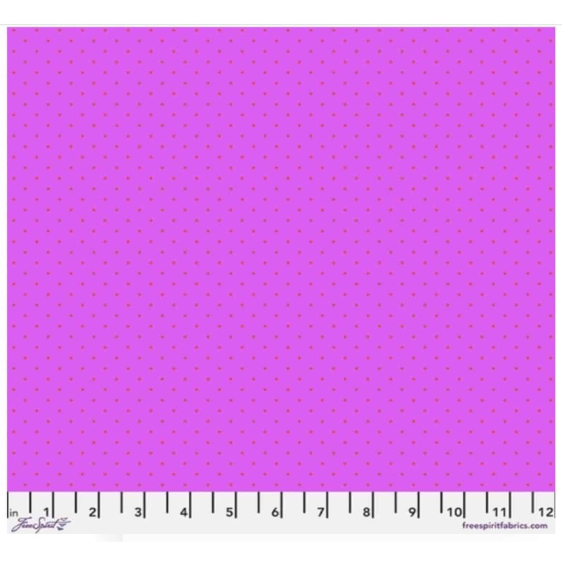 Tiny Dots Thistle Purple Tula Pink Free Spirit Cotton Fabric