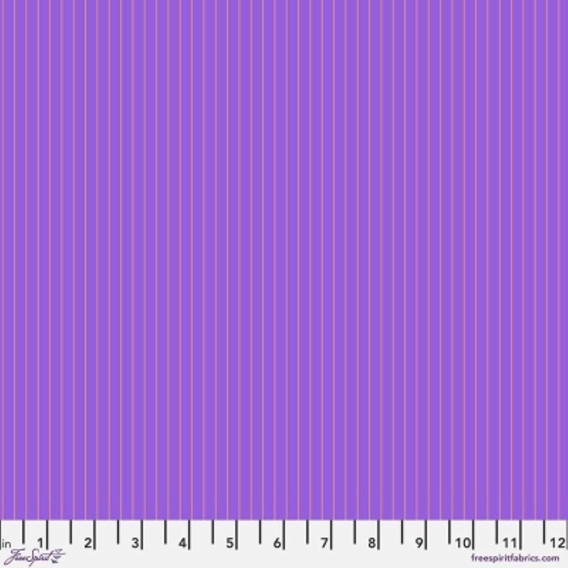 Tiny Stripes Honesty Purple Tula Pink Free Spirit Cotton Fabric
