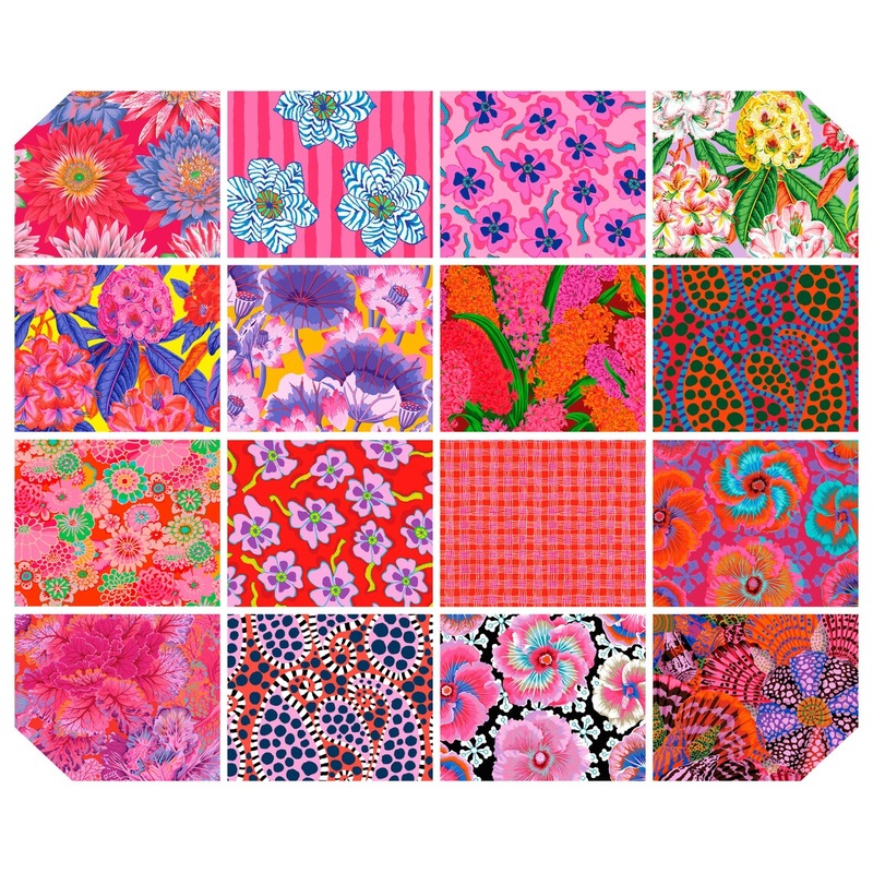 August 2023 Hot Design Roll 6" Strips Kaffe Fassett Collective Free Spirit Cotton Fabric