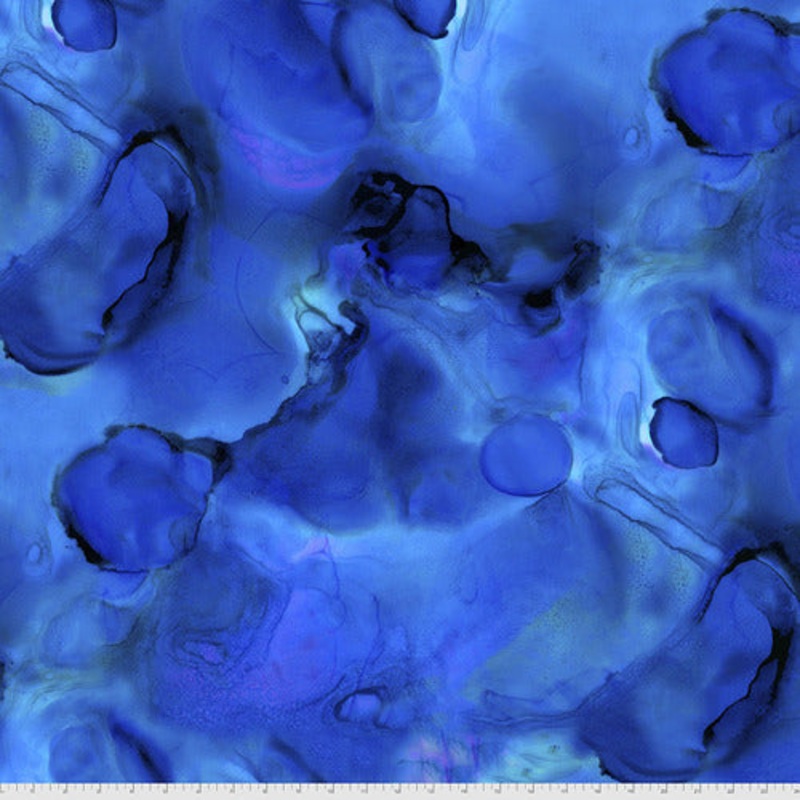 Alchemy Divine Blue Tim Holtz Eclectic Elements Free Spirit Cotton Fabric FS-PWTH177.DIVINE