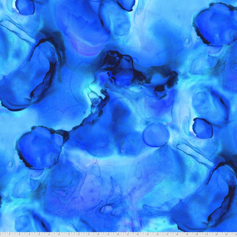 Alchemy Tranquil Blue Tim Holtz Eclectic Elements Free Spirit Cotton Fabric FS-PWTH177.TRANQUIL