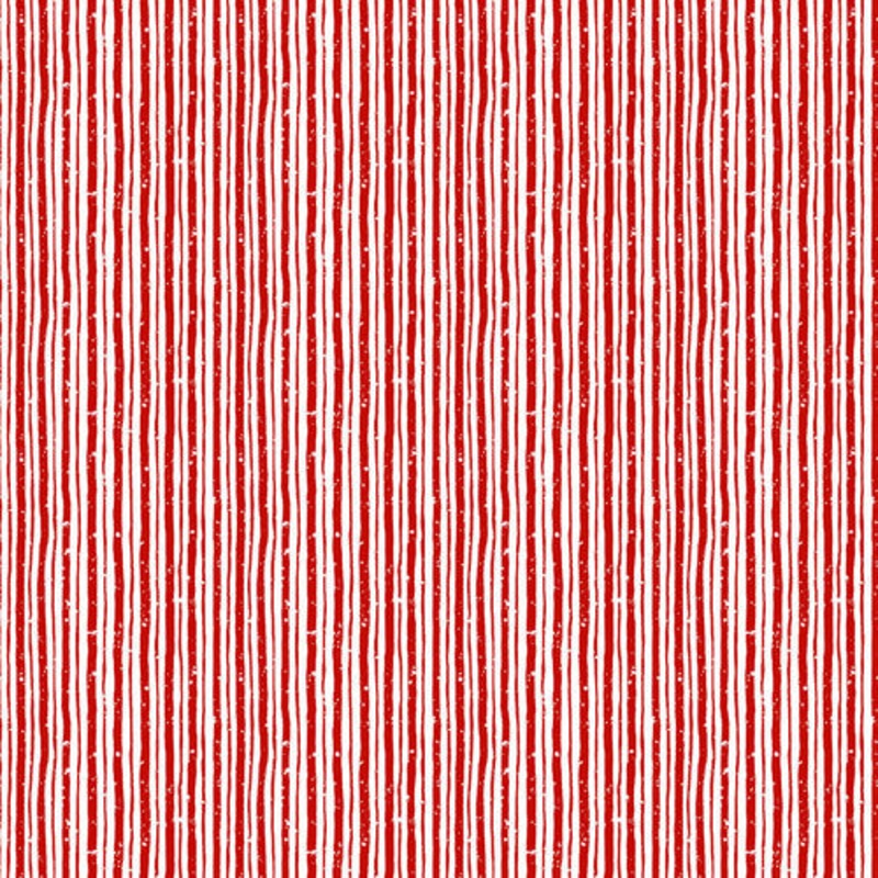 Bundle-Up Wonly Stripe White Red Barb Tourtillotte Henry Glass Cotton Fabric