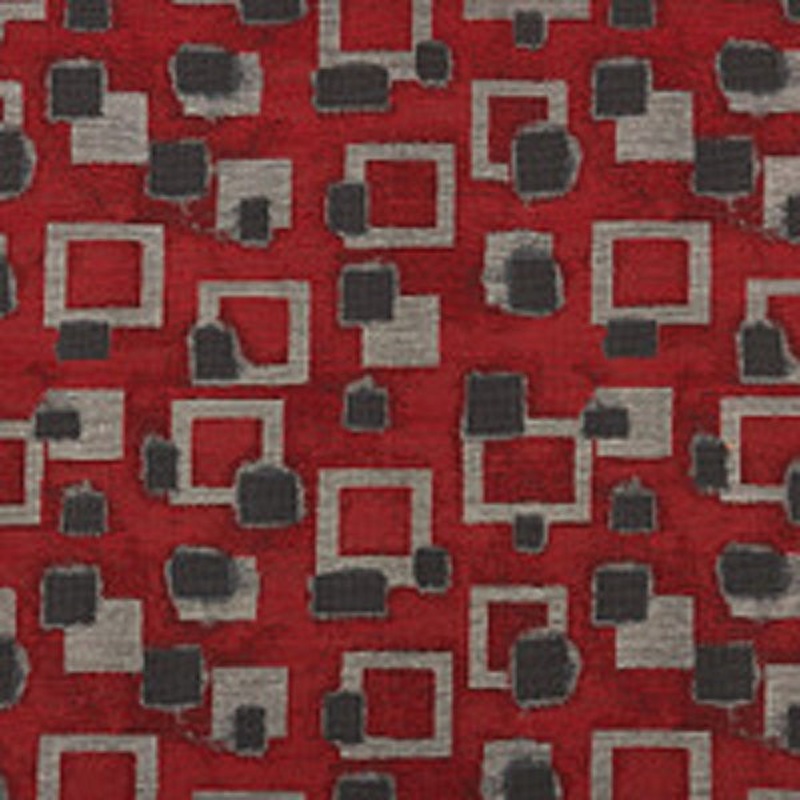 Remnant of Pallas Phenomena Crimson Sky Red Upholstery Fabric