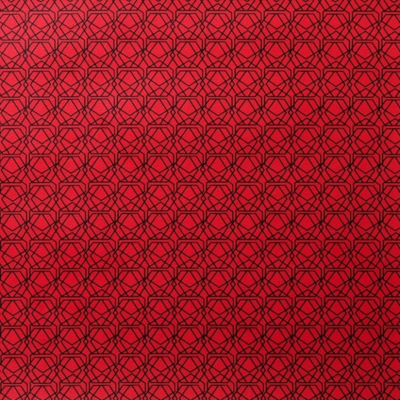 Remnant of Wolf-Gordon Phase Red Upholstery Vinyl