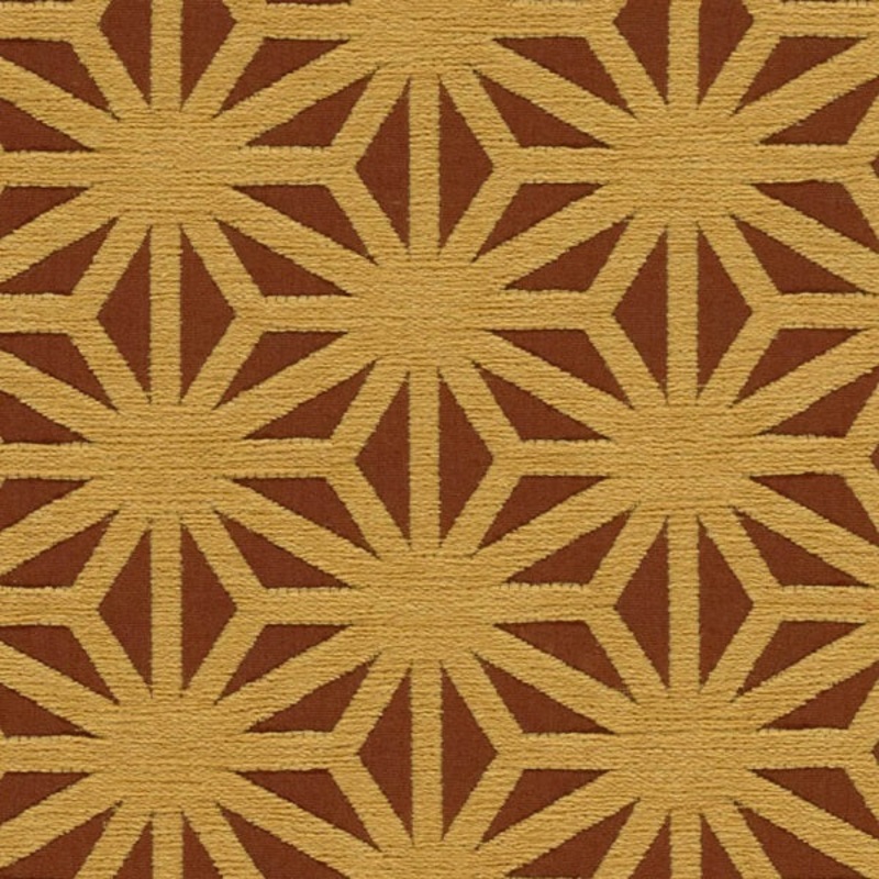Arc-Com Kirigami Papaya Brown Upholstery Fabric