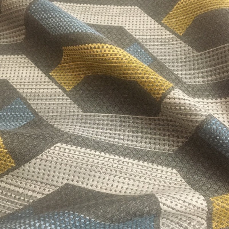 Remnant of Sunbrella Carnegie Hive 22 Grey Upholstery Fabric