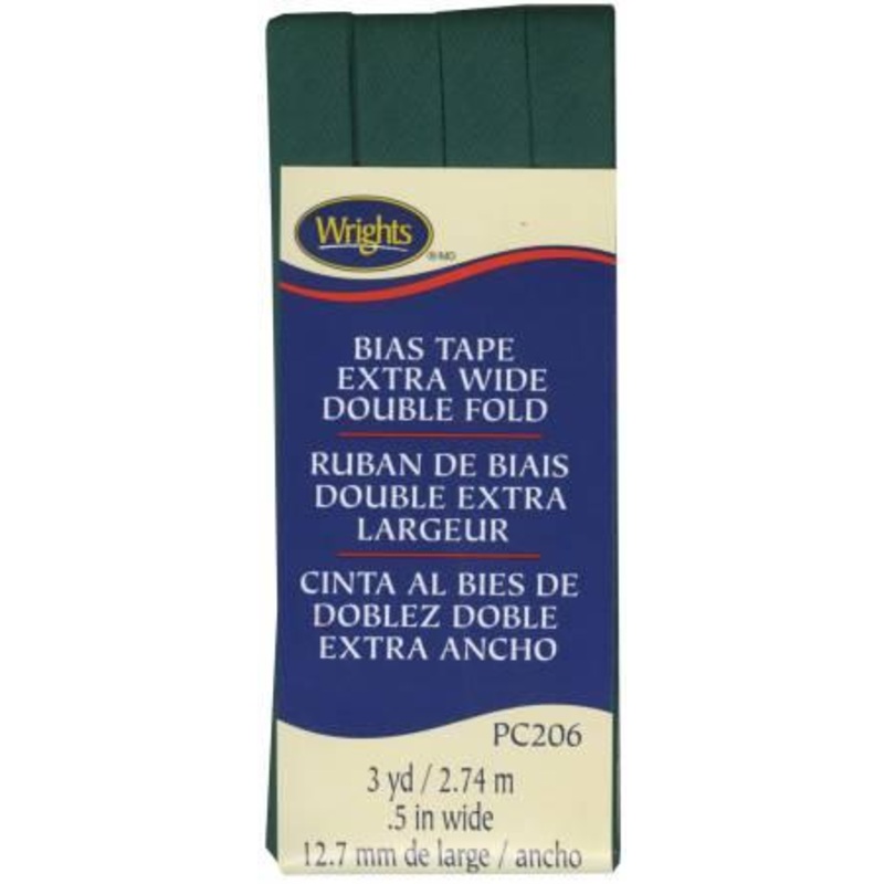 Extra Wide Double Fold Bias Tape Jungle Green 117206081