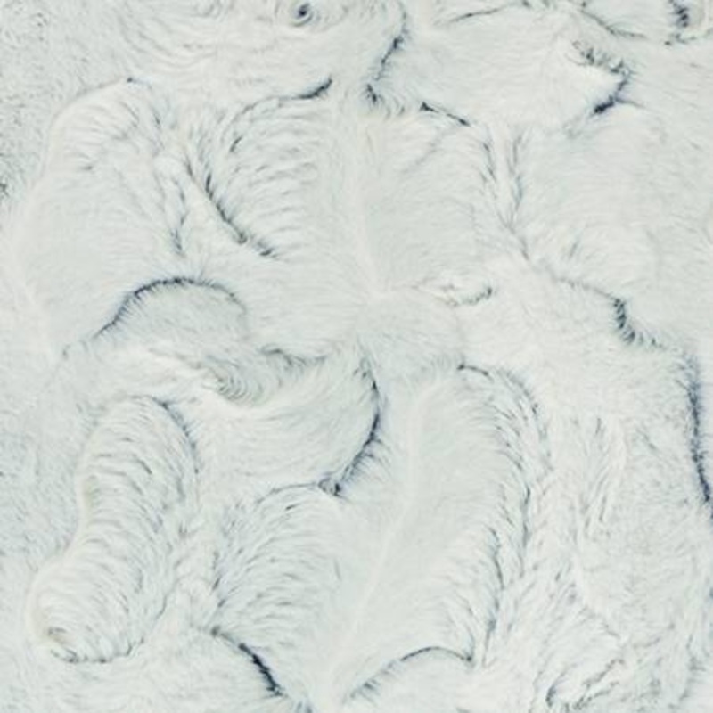 60" Wide Luxe Cuddle Frosted Hide Navy