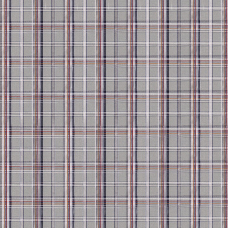 Mulberry Ocean Check Blue Fabric