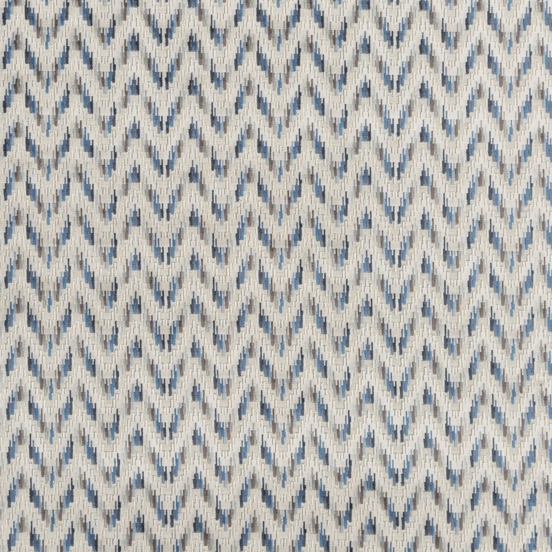 Baker Lifestyle Carnival Chevron Indigo Fabric