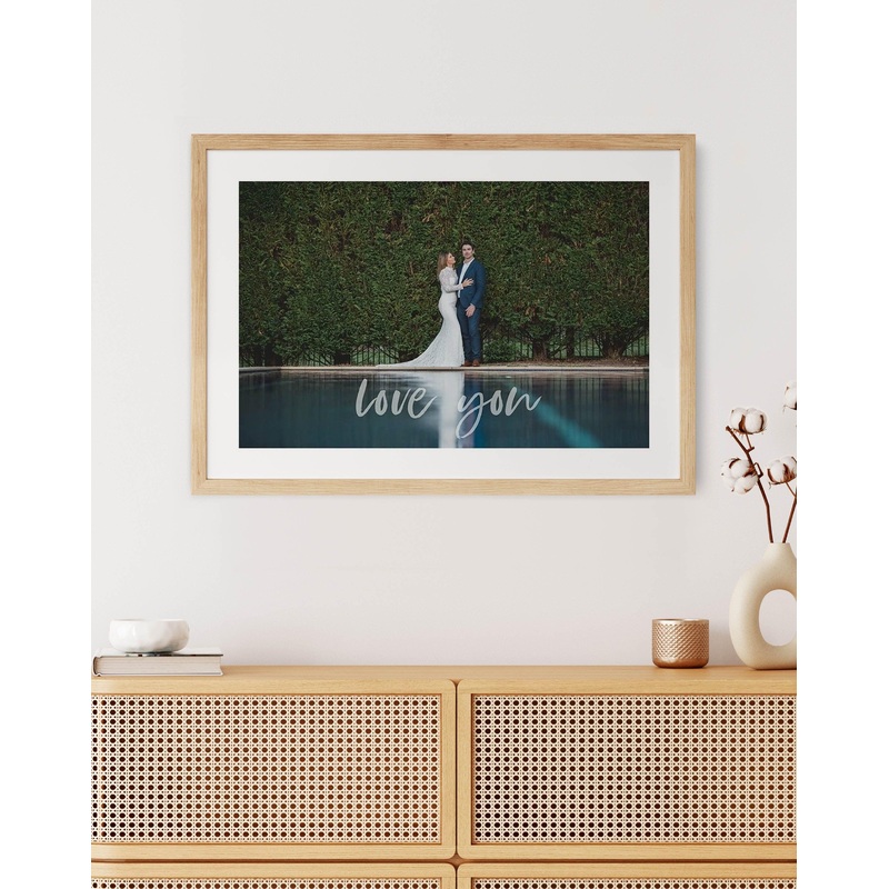 Your Photo & Text  Art Print
