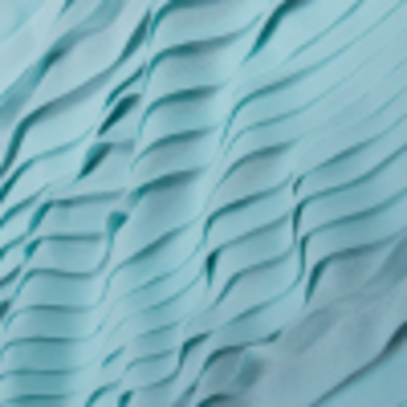 Accordion Pleated Chiffon - Aqua Blue - Etereo Collection