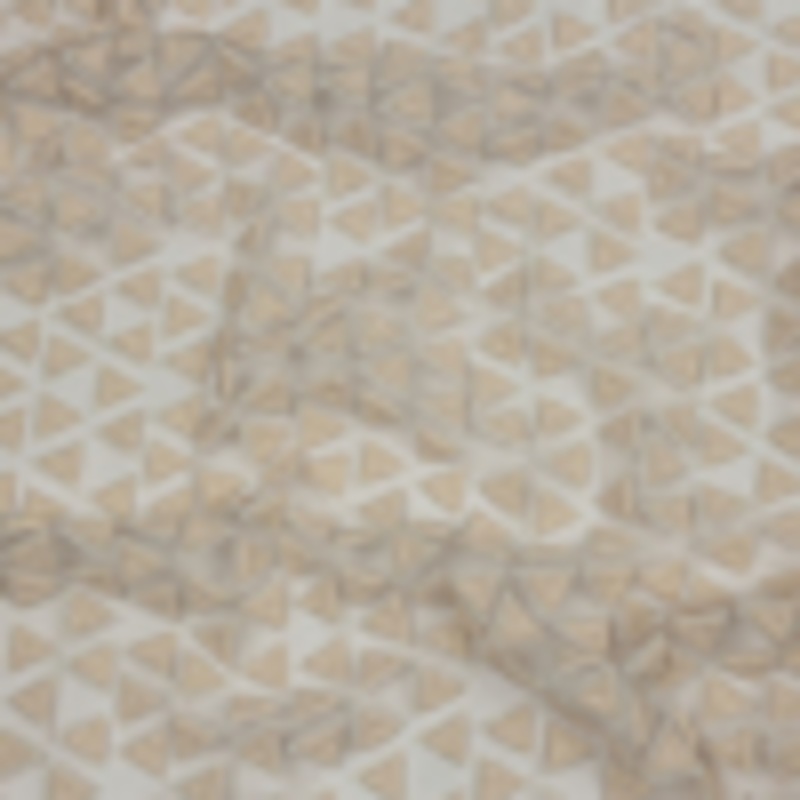 3D Puffy Glitter Tulle - Pale Pink Triangle Rows