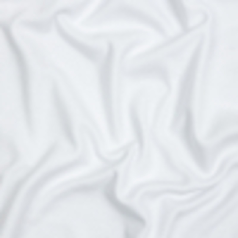 White Brushed Fleece-Like Cotton and Polyester Rib Knit
