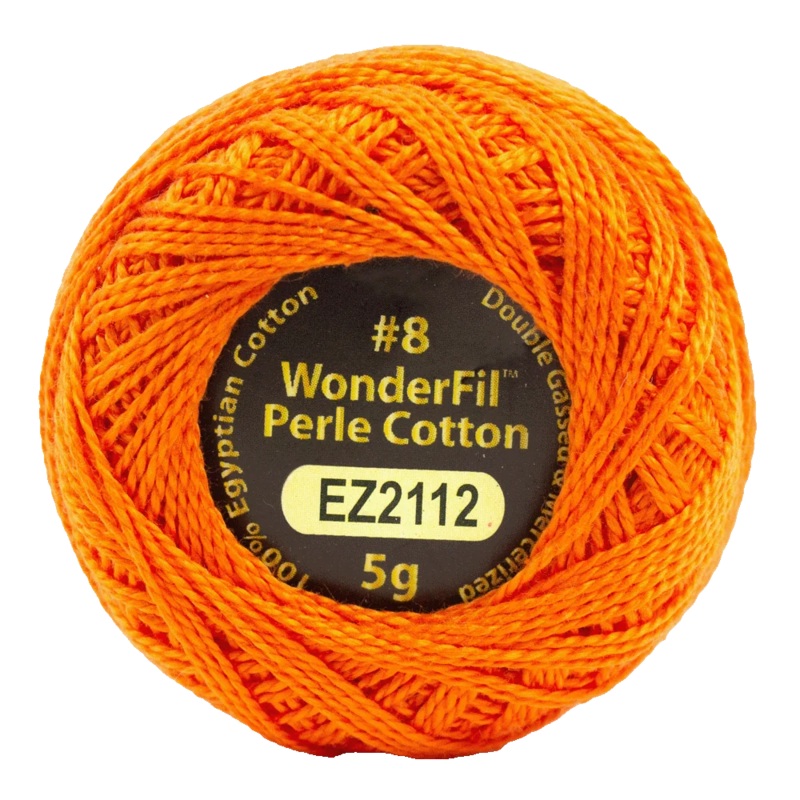 Eleganza Perle Cotton #8 - Alison Glass - EL5G-2112  Pumpkin