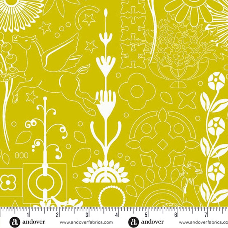 Sun Print 2025 by Alison Glass - Snake Cameo A-1319-V