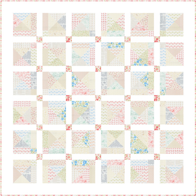 Trail Mix Quilt Kit featuring Linen Cupboard by Fig Tree & Co.