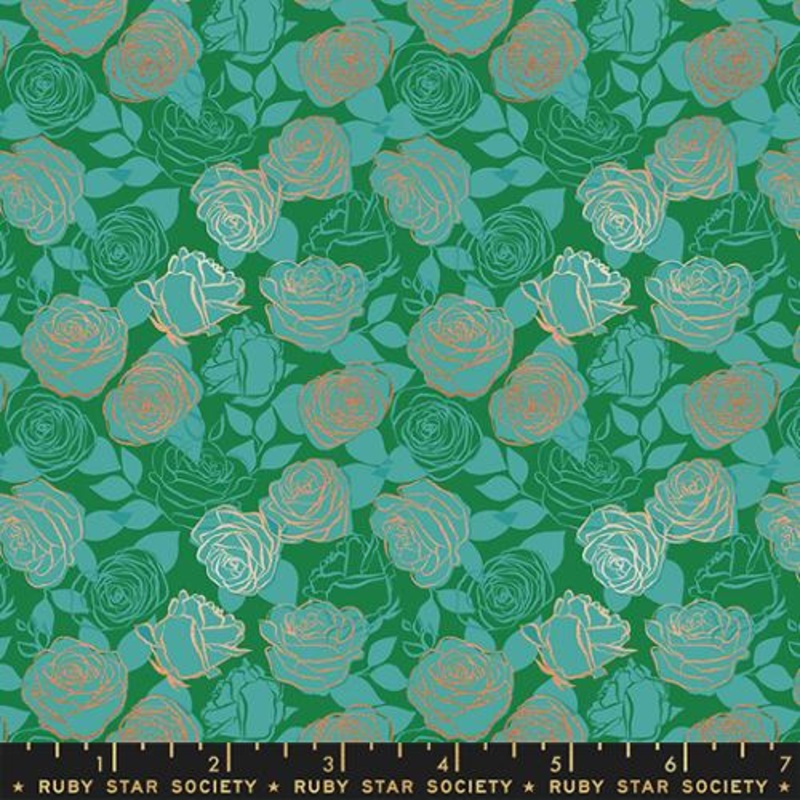 Curio by Melody Miller Roses Metallic Billiard