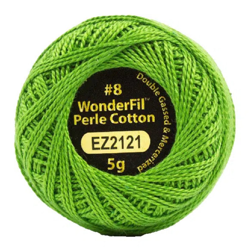Eleganza Perle Cotton #8 - Alison Glass - EL5G-2121  Shamrock