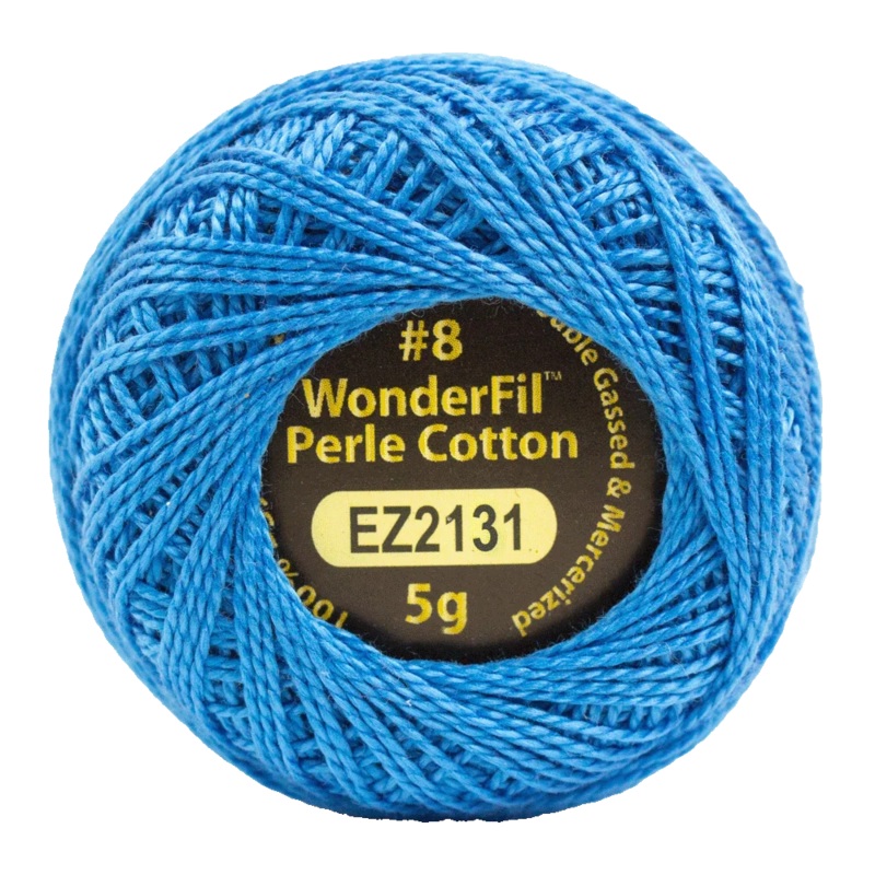 Eleganza Perle Cotton #8 - Alison Glass - EL5G-2131  Blue Bonnet