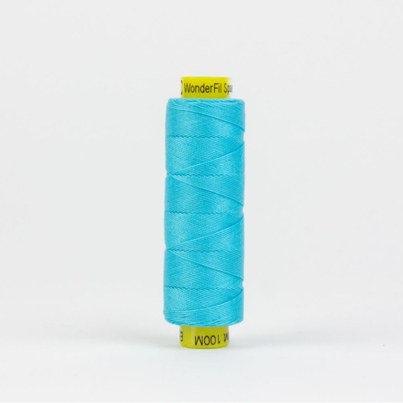 Spagetti 12wt Egyptian Cotton Thread - 109yd Spool - Bright Aqua SP 45