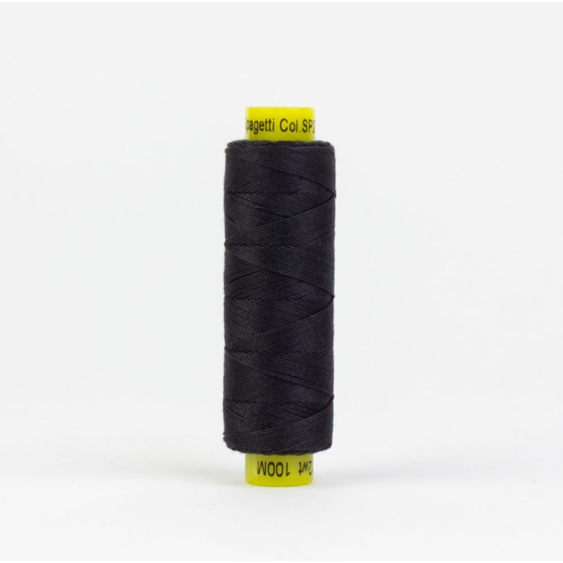 Spagetti 12wt Egyptian Cotton Thread - 109yd Spool - Charcoal SP-202