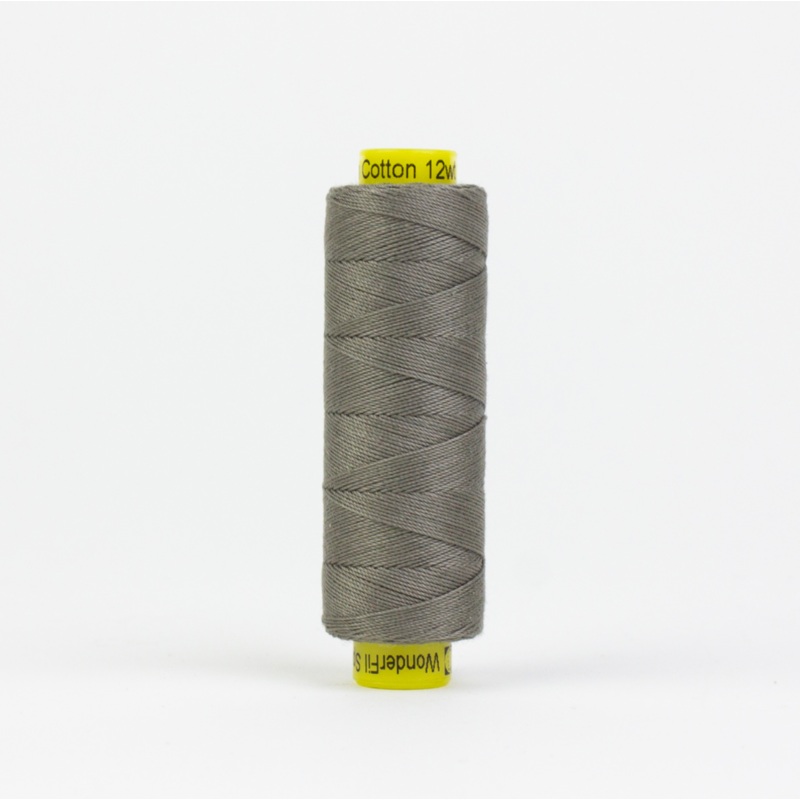 Spagetti 12wt Egyptian Cotton Thread - 109yd Spool - Med. Grey Taupe SP-19