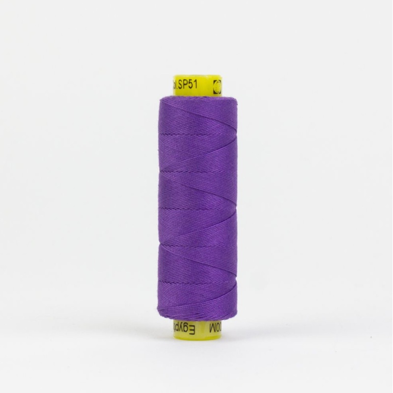 Spagetti 12wt Egyptian Cotton Thread - 109yd Spool - Purple Pansy SP-51