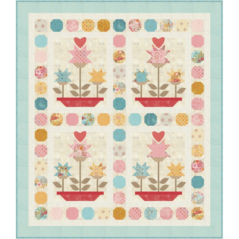 Sunday Brunch by BasicGrey : Love Grows Quilt Kit