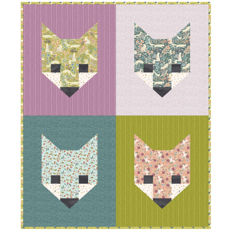 Fancy Fox 2 Quilt featuring Thicket & Bramble by Jill Labieniec: Quilt Kit