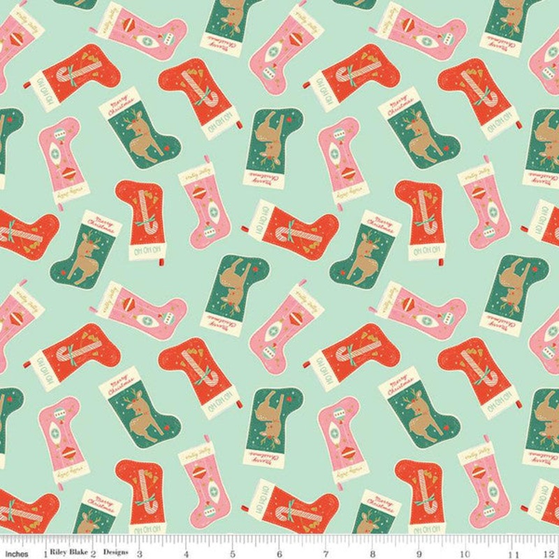 Holiday Cheer by My Minds Eye : Stockings Mint