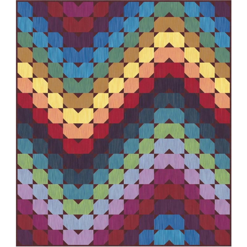 Space Dye Wovens 2024 by Figo Studio  : ColourWave Quilt Kit