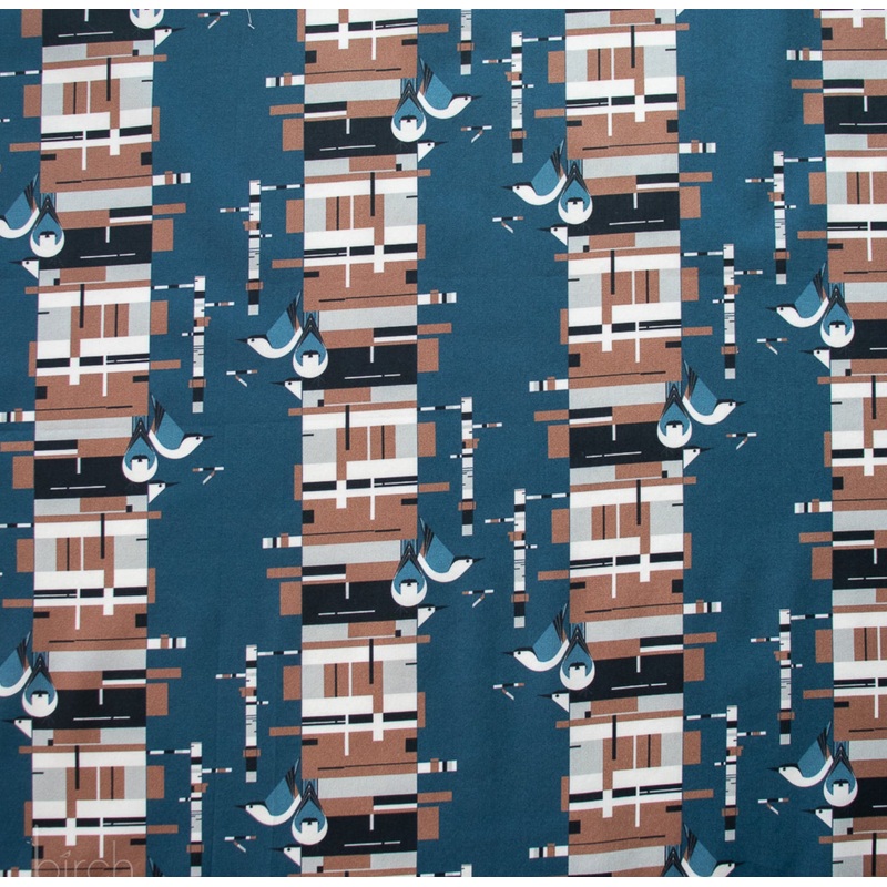 Charley Harper Harvest Vol. 3  Birch Bark Poplin CH-423