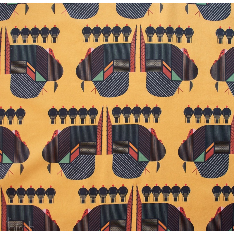 Charley Harper Harvest Vol. 3  Turkey Talk Poplin CH-417