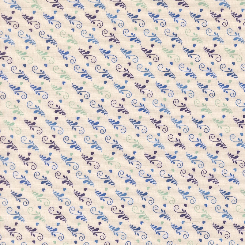 Legendary Love by Sarah Thomas of Sariditty : Love is in the Air Porcelain Navy 45056 22