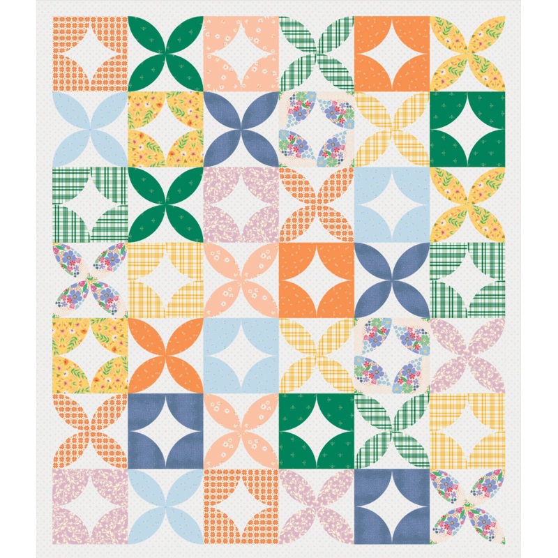 Mod Dreams Quilt Kit featuring Daisy by Maureen Cracknell