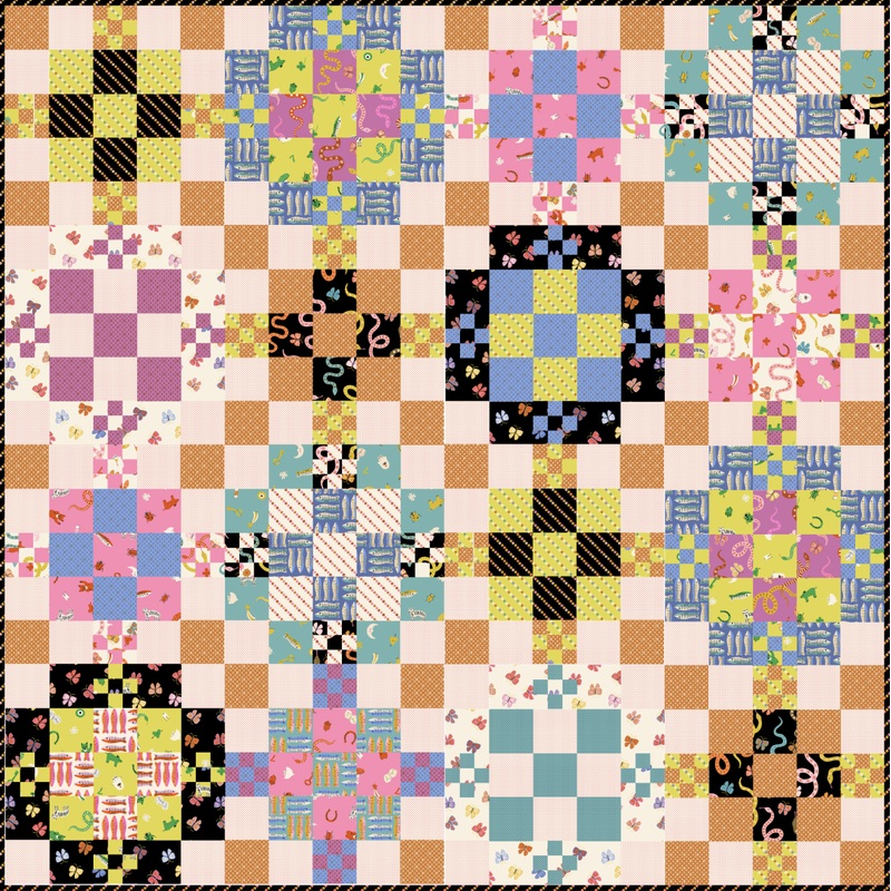 Ooh Lucky Lucky by Alexia Marcelle Abegg : Roulette Quilt Kit