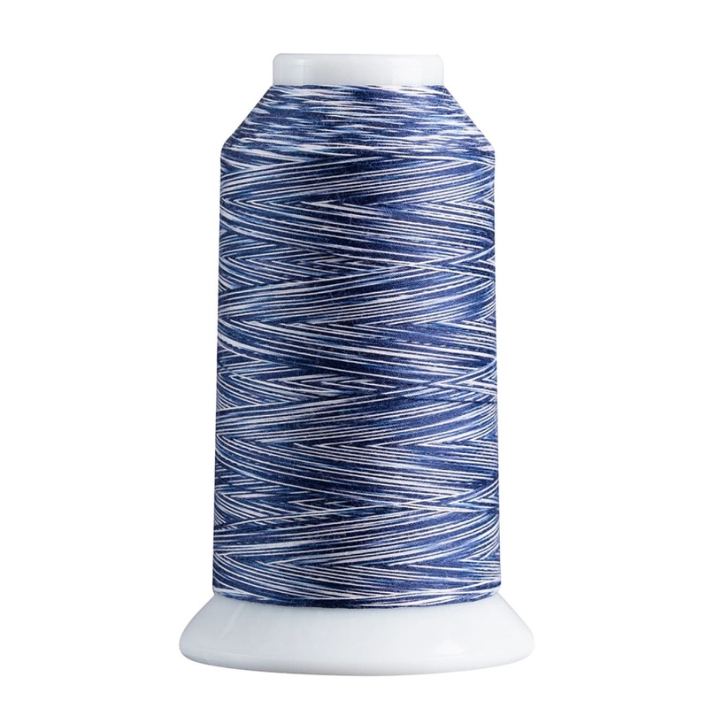 Superior Spirit 40wt Polyester 1650yd Variegated Thread Navy White # 242-02-808 - Special Order