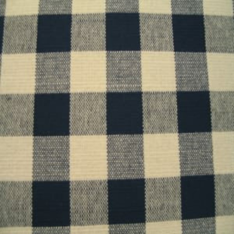 54" Buffalo Check Navy and Cream