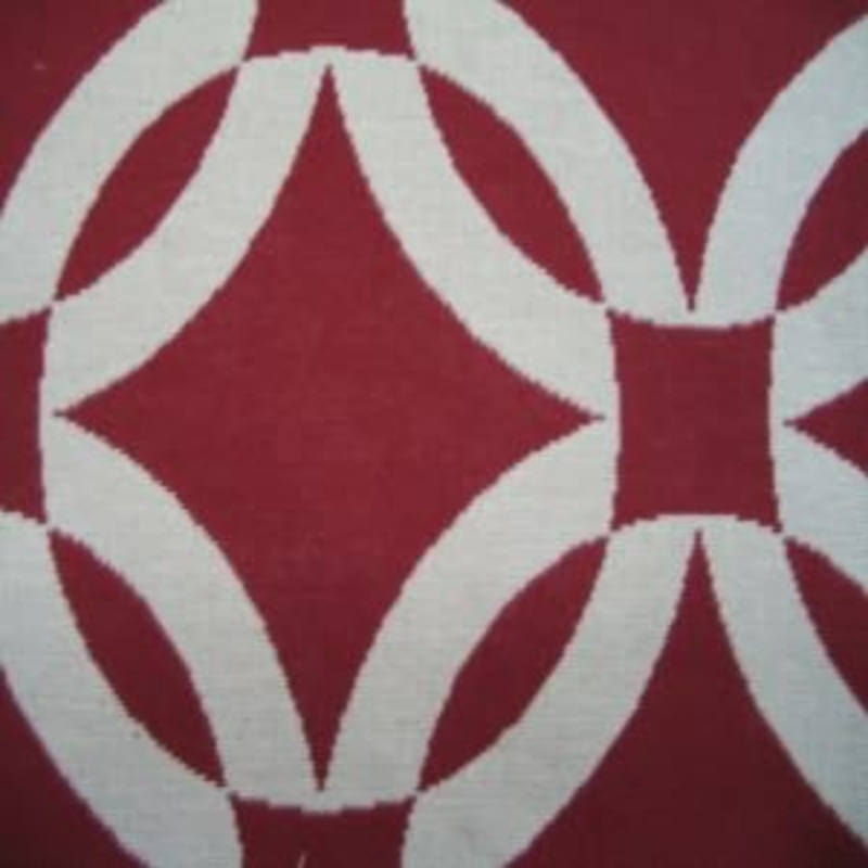 54" Southwest Red and White