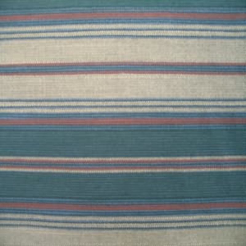 54" Southwest Stripe Terra Cotta, Tan and Blue-Green (RR)