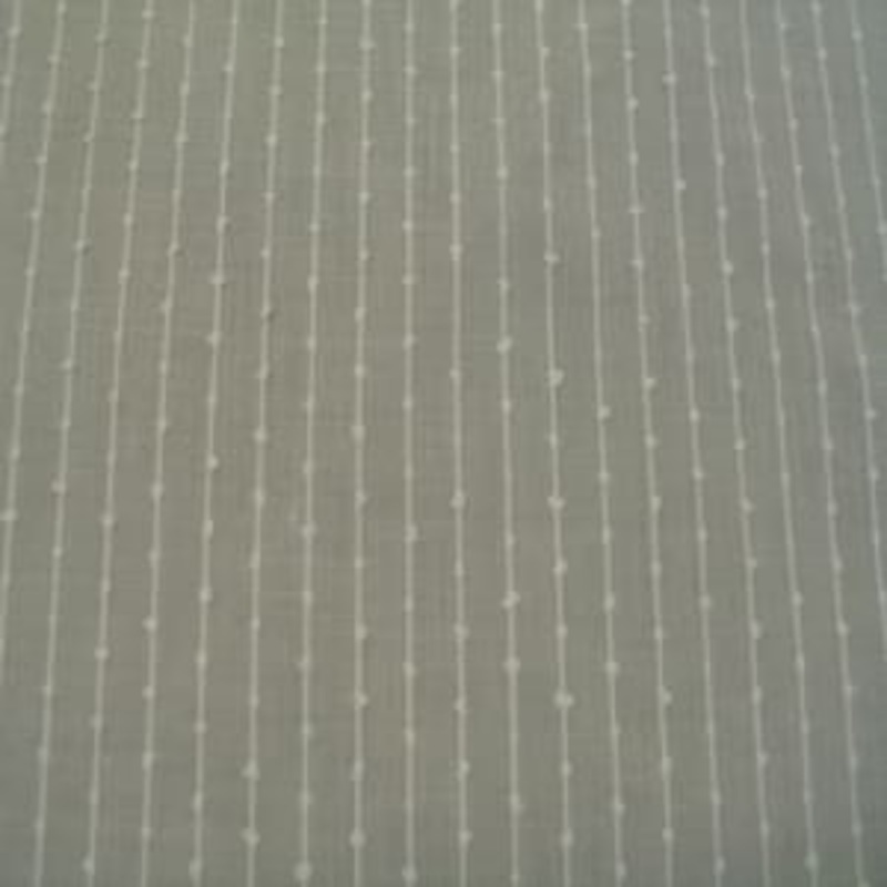 45" Drapery Light Weight Small White Lines with Beige BackgroundMoved to Dollar Table