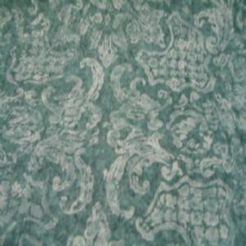 45" Drapery with Blackout Lining Printed Green