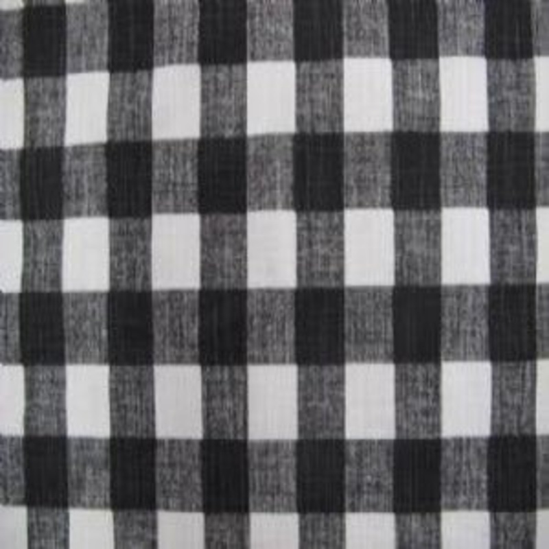 54" Buffalo Plaid 1" Black and white