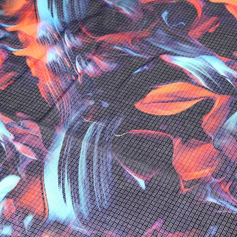 Abstract Pattern Digital Printed Kota Doria Fabric