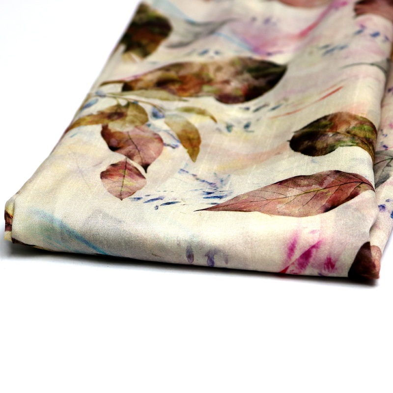 Beautiful Leaves Digital Printed Fabric