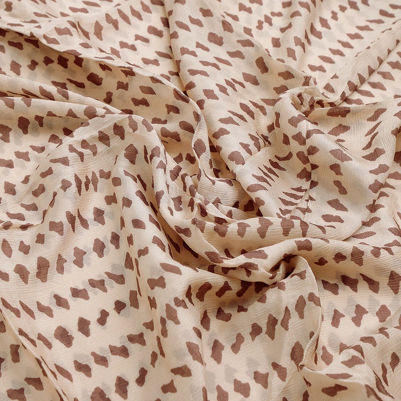 Brown Stones Digital Printed Fabric - Pure Chinon