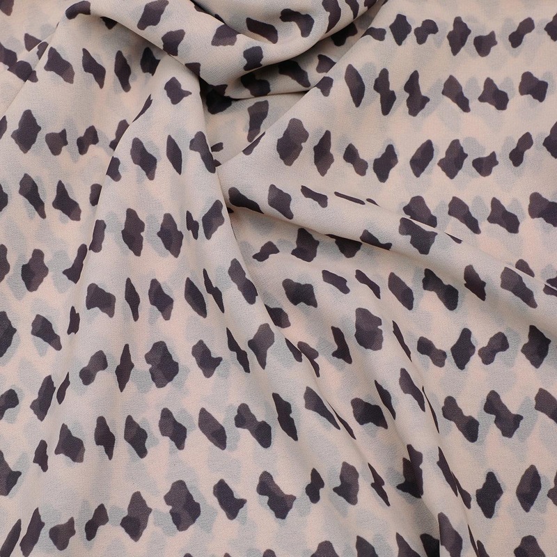 Brown Stones Digital Printed Fabric - Weightless